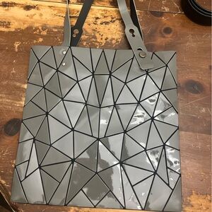 Geometric Gray Tote Bag